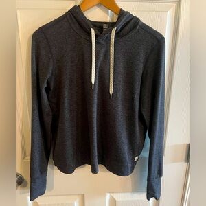 Vuori Women's Dark Gray Hoodie Sweater | Size medium